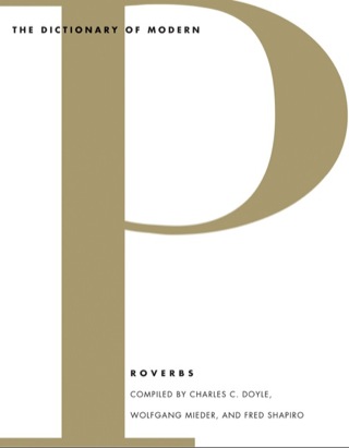 Cover image: The Dictionary of Modern Proverbs 9780300136029