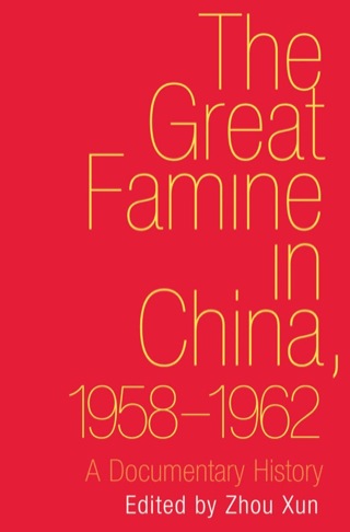 Imagen de portada: The Great Famine in China, 1958-1962 9780300175189