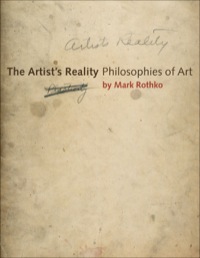 Cover image: The Artist?s Reality: Philosophies of Art 9780300204728