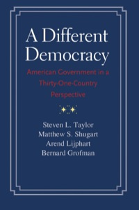 Cover image: A Different Democracy: American Government in a 31-Country Perspective 9780300198089