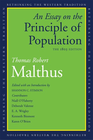 Cover image: An Essay on the Principle of Population 9780300177411