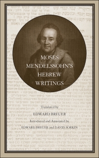 Cover image: Moses Mendelssohn’s Hebrew Writings 9780300229028