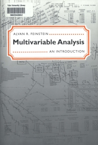 Cover image: Multivariable Analysis 9780300062991