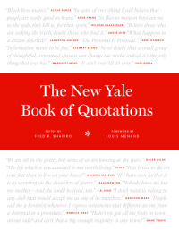 Cover image: The New Yale Book of Quotations 9780300205978
