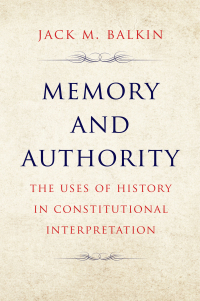 Cover image: Memory and Authority 9780300272222