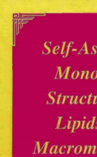 Omslagafbeelding: Self-Assembly Monolayer Structures of Lipids and Macromolecules at Interfaces 9780306460999