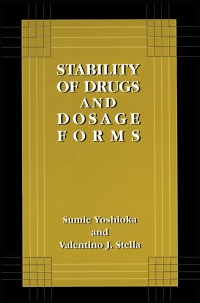 Imagen de portada: Stability of Drugs and Dosage Forms 9780306464041