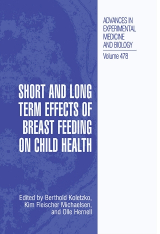 Immagine di copertina: Short and Long Term Effects of Breast Feeding on Child Health 1st edition 9780306464058