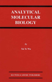 Cover image: Analytical Molecular Biology 9780792374473