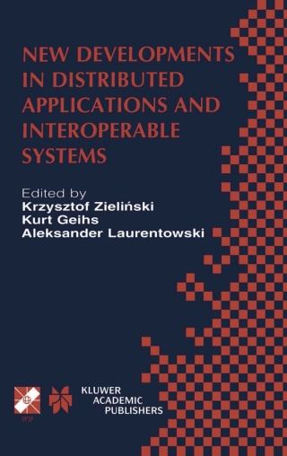 Imagen de portada: New Developments in Distributed Applications and Interoperable Systems 1st edition 9780792374817