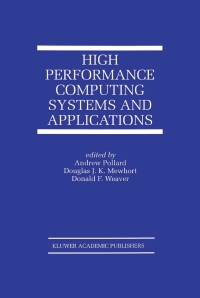 Cover image: High Performance Computing Systems and Applications 1st edition 9780792377740