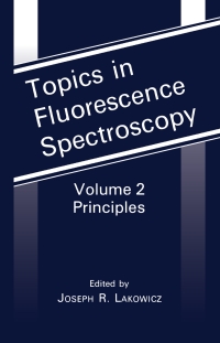 Imagen de portada: Topics in Fluorescence Spectroscopy 1st edition 9780306438752