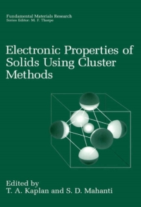 Imagen de portada: Electronic Properties of Solids Using Cluster Methods 1st edition 9780306450105