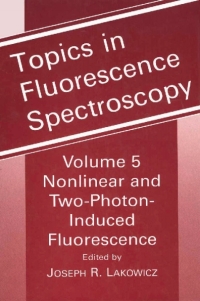 Cover image: Topics in Fluorescence Spectroscopy 1st edition 9780306455537