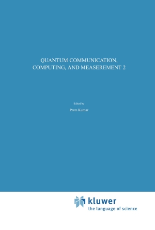 Imagen de portada: Quantum Communication, Computing, and Measurement 2 1st edition 9780306463075