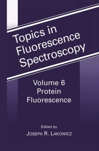Cover image: Protein Fluorescence 1st edition 9780306464515