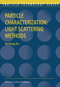Imagen de portada: Particle Characterization: Light Scattering Methods 9780792363002