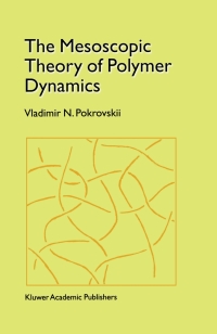 Cover image: The Mesoscopic Theory of Polymer Dynamics 9780792366829