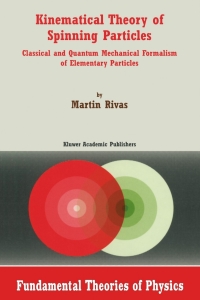 Cover image: Kinematical Theory of Spinning Particles 9780792368243