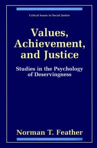 Cover image: Values, Achievement, and Justice 9780306461552