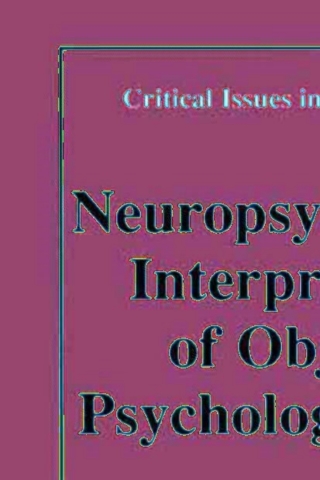 Cover image: Neuropsychological Interpretation of Objective Psychological Tests 9780306462245