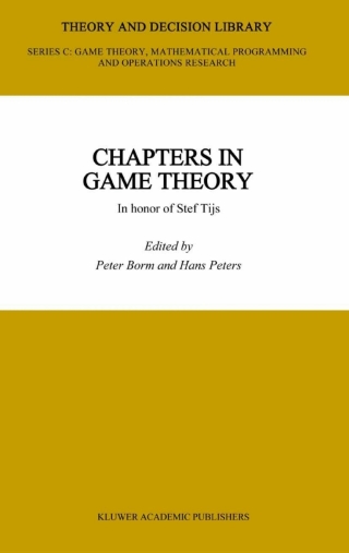 Cover image: Chapters in Game Theory 1st edition 9781402070631