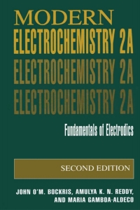 Cover image: Modern Electrochemistry 2A 2nd edition 9780306461675