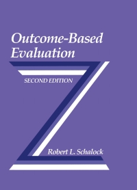 Cover image: Outcome-Based Evaluation 2nd edition 9780306464584