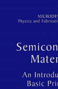 Cover image: Semiconductor Materials 9780306473616