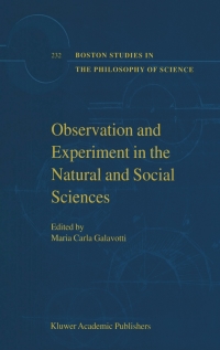 Cover image: Observation and Experiment in the Natural and Social Sciences 1st edition 9781402012518