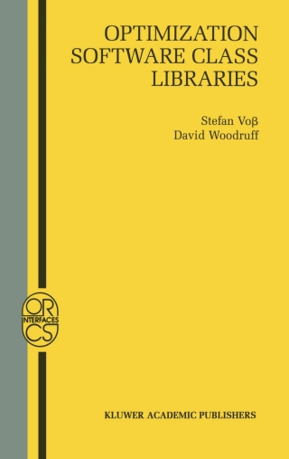 Cover image: Optimization Software Class Libraries 1st edition 9781402070020