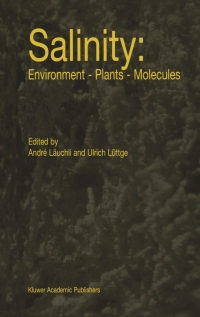 Imagen de portada: Salinity: Environment — Plants — Molecules 1st edition 9781402004926