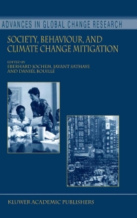 Cover image: Society, Behaviour, and Climate Change Mitigation 1st edition 9780792368021