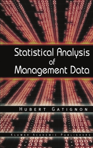 Titelbild: Statistical Analysis of Management Data 9781402073151