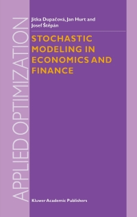 Omslagafbeelding: Stochastic Modeling in Economics and Finance 9781402008405