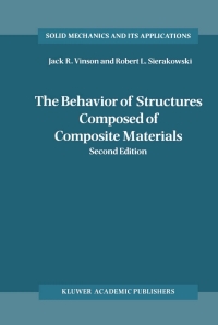 Imagen de portada: The Behavior of Structures Composed of Composite Materials 2nd edition 9781402009044