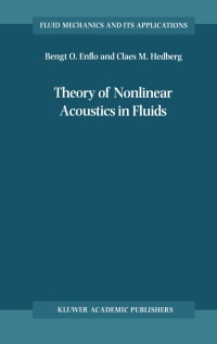 Titelbild: Theory of Nonlinear Acoustics in Fluids 9781402005725
