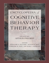 Cover image: Encyclopedia of Cognitive Behavior Therapy 1st edition 9780306485800