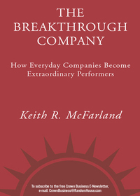 Cover image: The Breakthrough Company 9780307352187