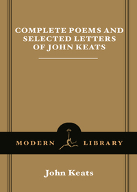 Cover image: Complete Poems and Selected Letters of John Keats 9780375756696