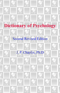 Cover image: Dictionary of Psychology 9780440319252