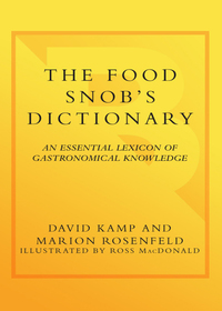 Cover image: The Food Snob's Dictionary 9780767926911