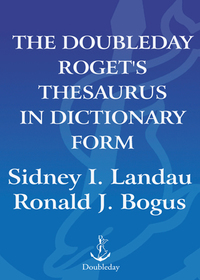 Cover image: The Doubleday Roget's Thesaurus in Dictionary Form 9780385239974