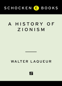 Cover image: A History of Zionism 9780805211498