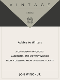 Cover image: Advice to Writers 9780679763413
