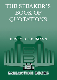 Cover image: The Speaker's Book of Quotations, Completely Revised and Updated 9780449005606