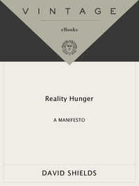 Cover image: Reality Hunger 9780307387974