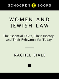 Cover image: Women and Jewish Law 9780805210491