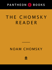 Cover image: The Chomsky Reader 9780394751733