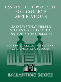 Cover image: Essays that Worked for College Applications 9780345452177